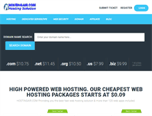 Tablet Screenshot of hostingair.com